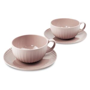 Porcelánový set 2 šálok na čaj, 200 ml, ružová - WD Lifestyle