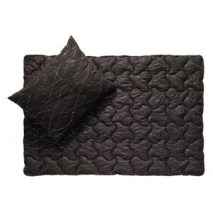 Moravia Comfort METALLIC čierna - prikrývka 140 x 200 cm