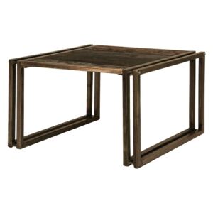 PORTO Konferenčný stolík 70x70 cm, staré drevo