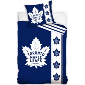 TipTrade (CZ) · Hokejové obliečky NHL Toronto Maple Leafs - séria Belt - 100% bavlna Renforcé - 70 x 90 cm + 140 x 200 cm