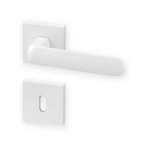 Dverové kovanie ACT Organic RHR (bielý) - WC kľučka-kľučka s WC sadou/BIELA