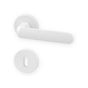 Dverové kovanie ACT Organic R (bielý) - WC kľučka-kľučka s WC sadou/BIELA