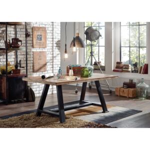 INDUSTRY Jedálenský stôl 160x90 cm, staré drevo