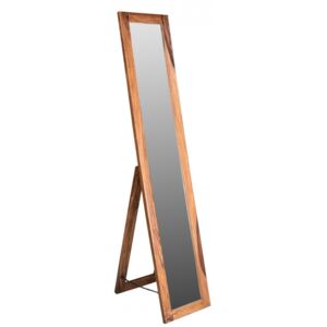 MONTREAL Zrkadlo 175x35 cm, hnedá, palisander