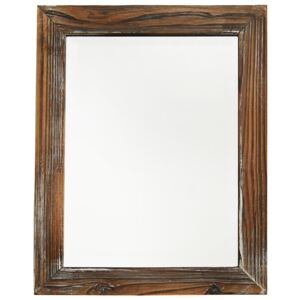 Zrkadlo- drevený rám vintage hnede 40x50x2cm