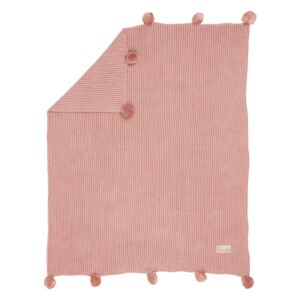KL Detská pletená deka Albero Mio 80x100 Farba: Ružová