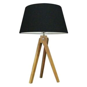 Dizajnová stolová lampa Dawson, 64 cm, čierna