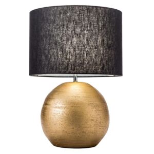 Dizajnová stolná lampa Amira, 57 cm, zlatá / čierna