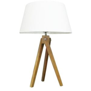 Dizajnová stolová lampa Dawson, 64 cm, biela