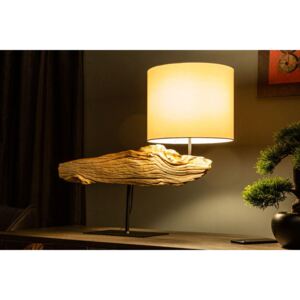 Dizajnová stolná lampa Deandre, 70 cm ironwood