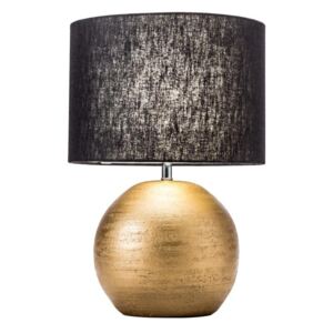 Dizajnová stolná lampa Amira, 45 cm, zlatá / čierna