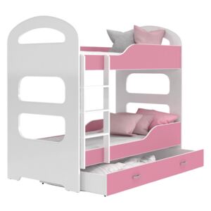 GL Poschodové postele Patrik 160x80 Ružové