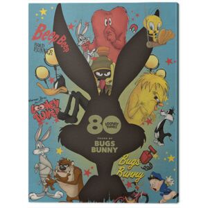Obraz na plátne Looney Tunes - Bugs Bunny Crazy Saturday Morning Cartoons, (60 x 80 cm)