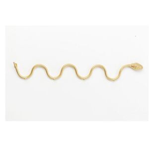 KARE DESIGN Sada 2 ks – Vešiak Snake – zlatá 11 × 72,5 × 5,5 cm