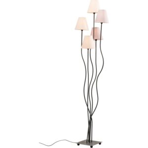 Stojacia lampa s fialovými tienidlami Kare Design Cinque