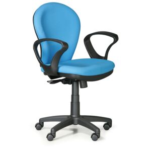 Kancelárska stolička Lea, svetlo modrá