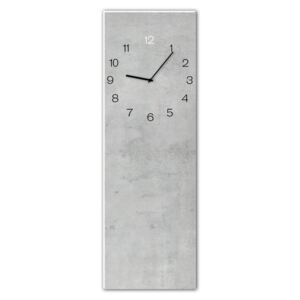 Styler Sklenené nástěnné hodiny - Concrete | Rozmery: 20x60 cm