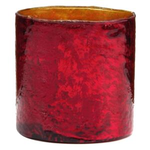 Butlers DELIGHT Sklenený votívny svietnik 10 cm - červená