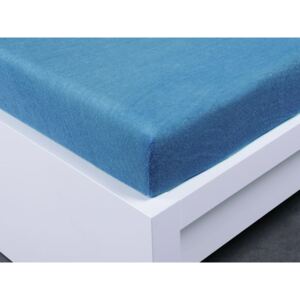 XPOSE® Froté prestieradlo jednolôžko - modrá 90x200 cm