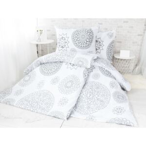 XPOSE® Polybavlnené obliečky na dve postele SISI - biela