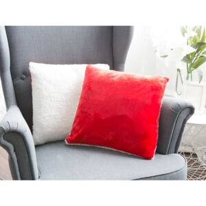 XPOSE® Mikroplyšová obliečka s baránkom - červená 40x40 cm