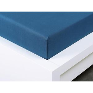 XPOSE® Jersey plachta Exclusive dvojlôžko - tmavo modrá 200x220 cm