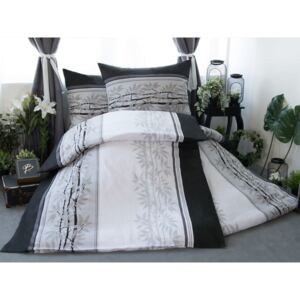 XPOSE® Bavlnené obliečky na dve postele ŠTĚPÁNKA - sivá