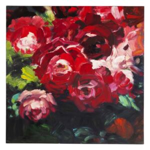 KARE DESIGN Olejomaľba Roses 100 × 100 cm