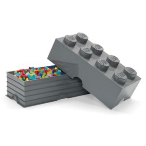 Detský tmavosivý úložný box LEGO® Rectangle