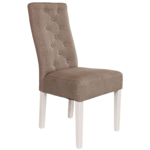 Dizajnová stolička Bristol / hnedá - biela