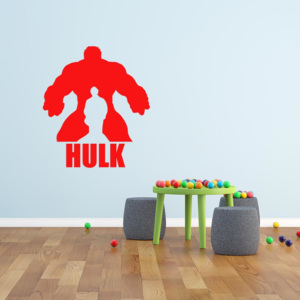 GLIX Avengers Hulk - samolepka na stenu Červená 60x40 cm