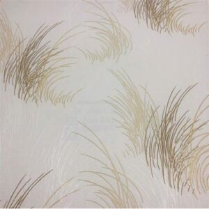 Vliesové tapety na stenu Natalia 10020-02, rozmer 10,05 m x 0,53 m, tráva hnedá na bielom podklade, Erismann