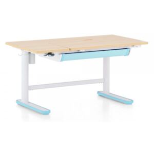Výškově nastavitelný stůl OfficeTech Kids 2, 112 x 60 cm modrá