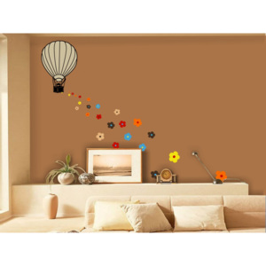 Kvetinový balón-01, Samolepky na stenu