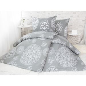 XPOSE® Polybavlnené obliečky na dve postele SISI - sivá