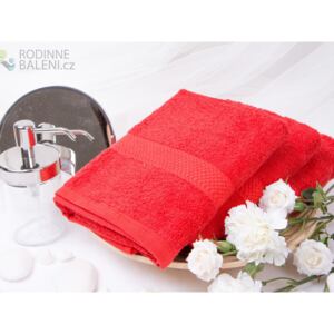 XPOSE® Froté uterák VERONA - červená 50x90 cm