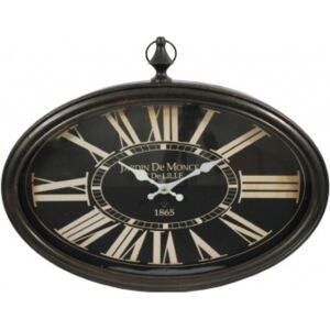 Vintage kovové nástenné hodiny "Jardin de Monce" 50x40x6 (80538)