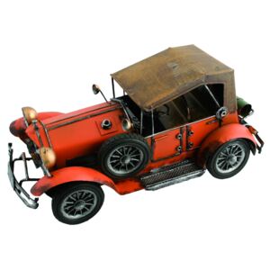 Retro model - automobil červený, 14x14x28 (53801)