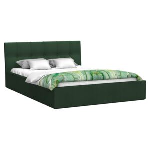 GM Čalúnená manželská posteľ Ingrit - zelená Rozmer lôžka: 160x200