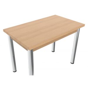 Jedálenský stôl 100 x 60 cm kovové nohy - 2 varianty dosiek Buk