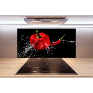 Panel do kuchyne Červené papriky pl-pksh-100x50-f-14662638