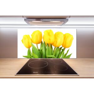 Panel do kuchyne Žlté tulipány pl-pksh-100x50-f-50296445