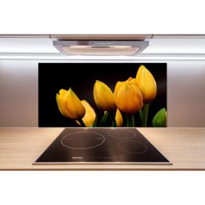 Panel do kuchyne Žlté tulipány pl-pksh-100x50-f-64836622