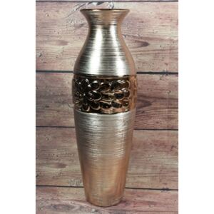 Keramická váza KVETY - zlatá (v. 44,5 cm) veľkosť
