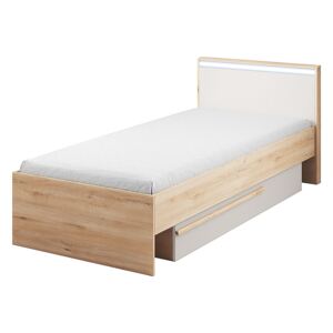 Jednolôžková posteľ 90 cm Hapton (s roštom, matracom a úl. priestorom). Akcia -33%. Vlastná spoľahlivá doprava až k Vám domov