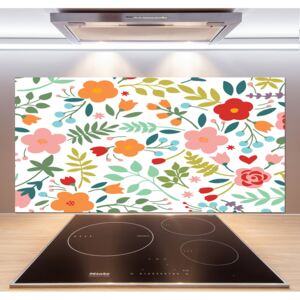 Panel do kuchyne Kvety ilustrácie pl-pksh-120x60-f-101208368