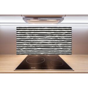 Panel do kuchyne Čiernobiele pásky pl-pksh-100x50-f-98614123