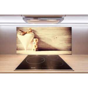 Sklenený panel do kuchyne Láska pl-pksh-100x50-f-98523740