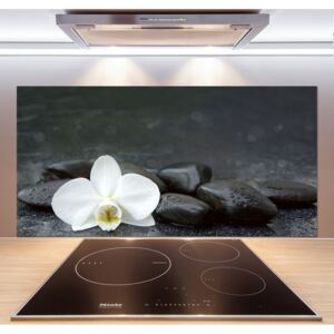 Sklenený panel do kuchynskej linky Orchidea pl-pksh-120x60-f-113617594