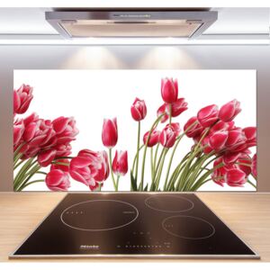 Panel do kuchyne Červené tulipány pl-pksh-120x60-f-109710799
